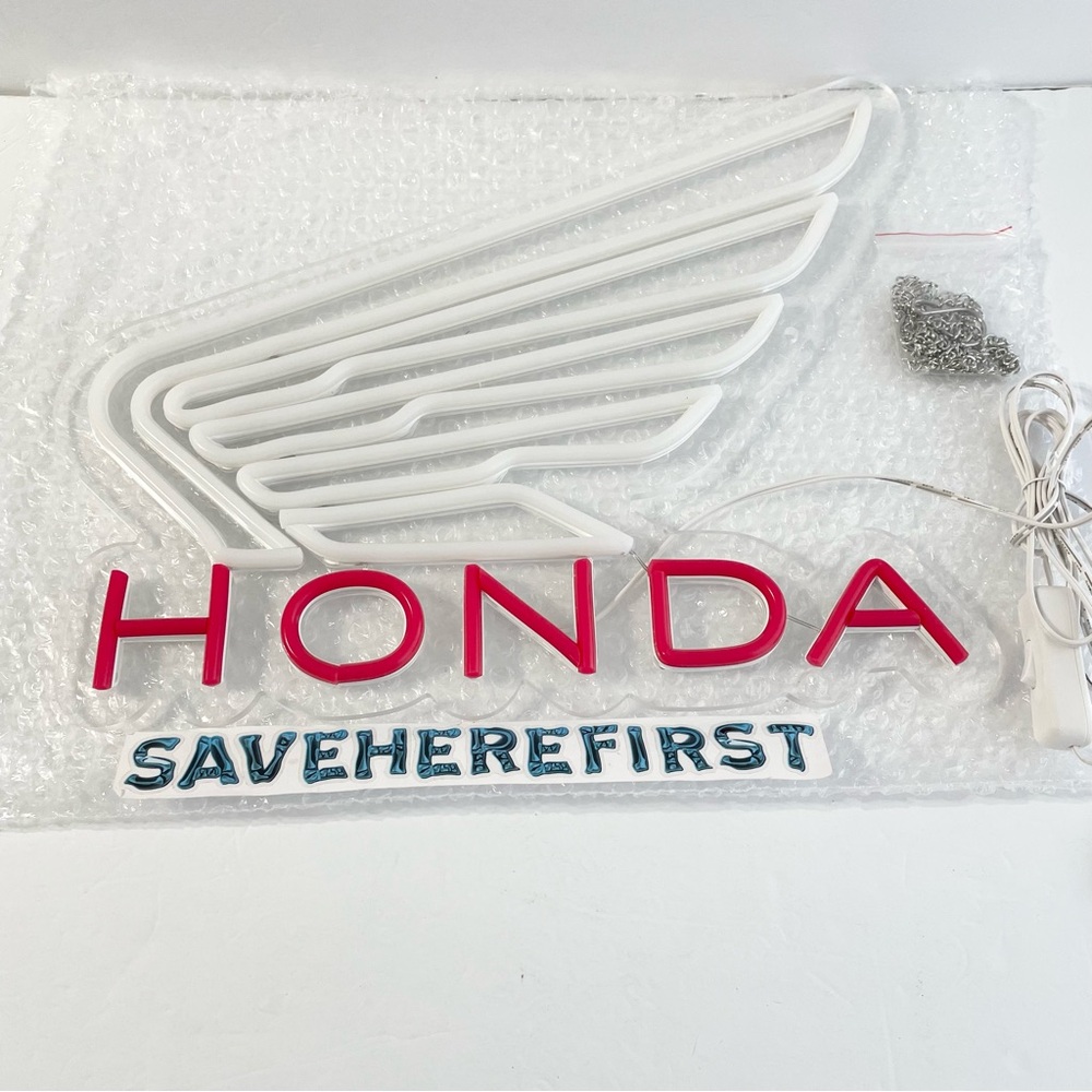 Honda LED Neon Sign - White and Red